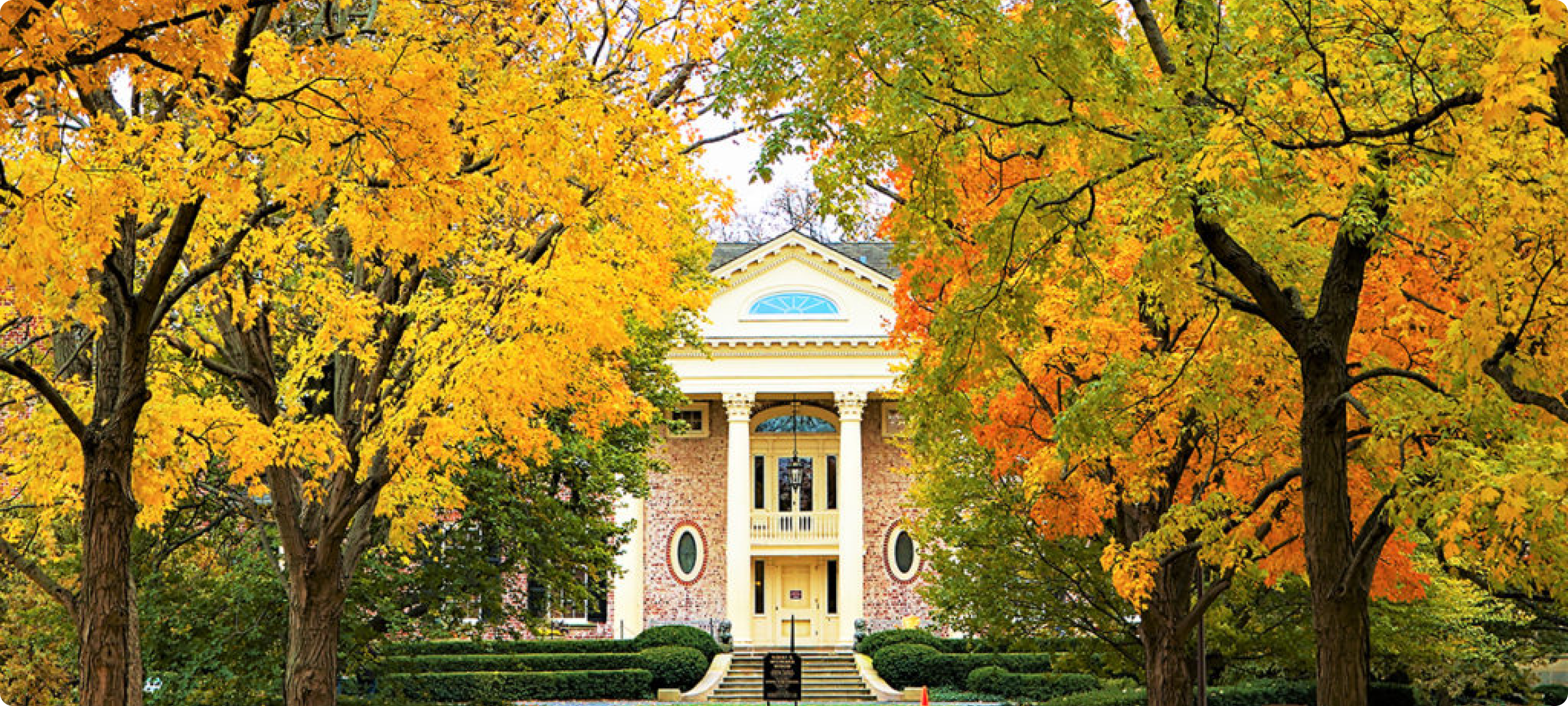 McCormick House north entrance in autumn