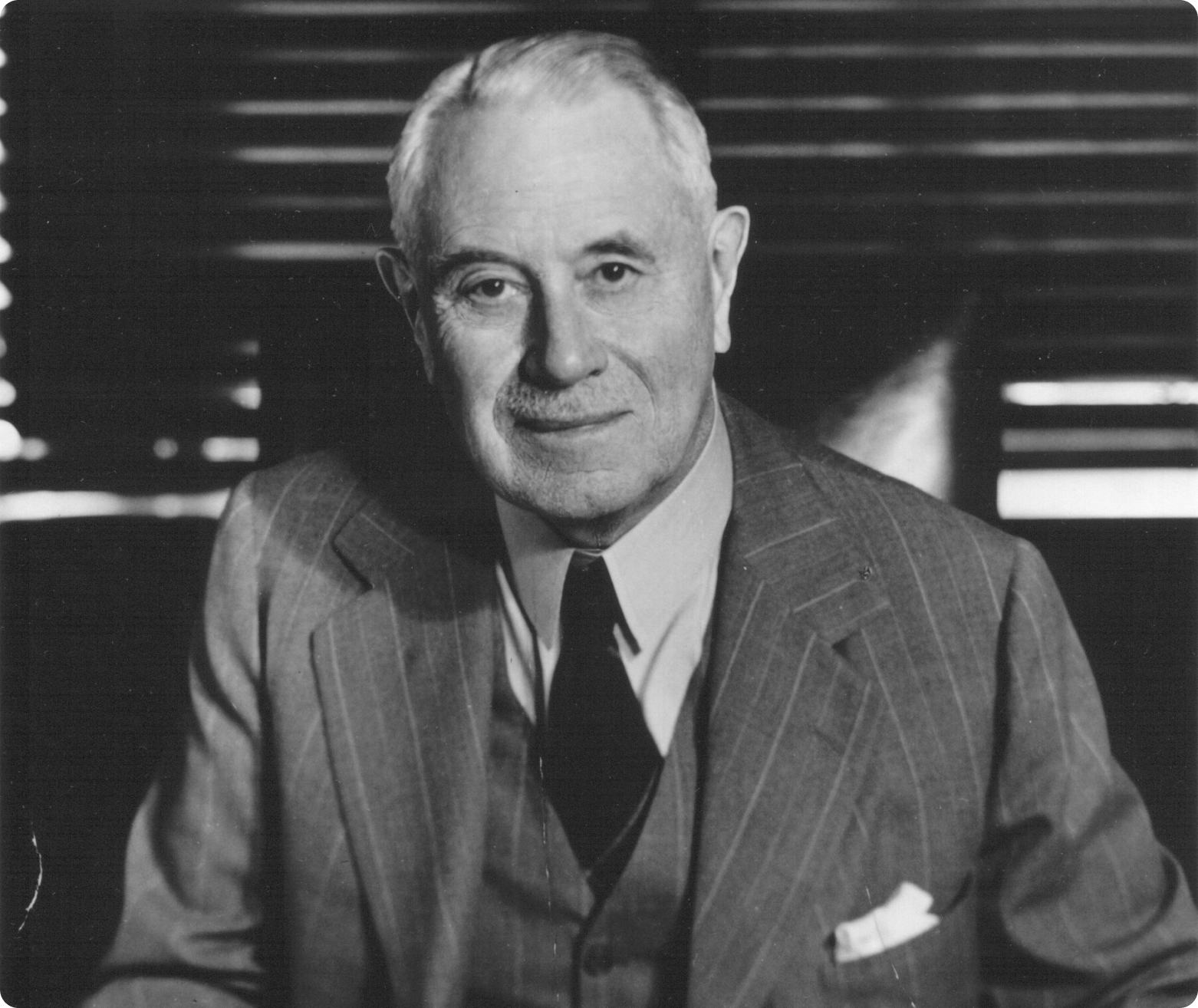 Robert R. McCormick at Tribune Tower desk