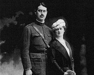 Robert R. McCormick and Amy Irwin Adams marriage photo, 1915