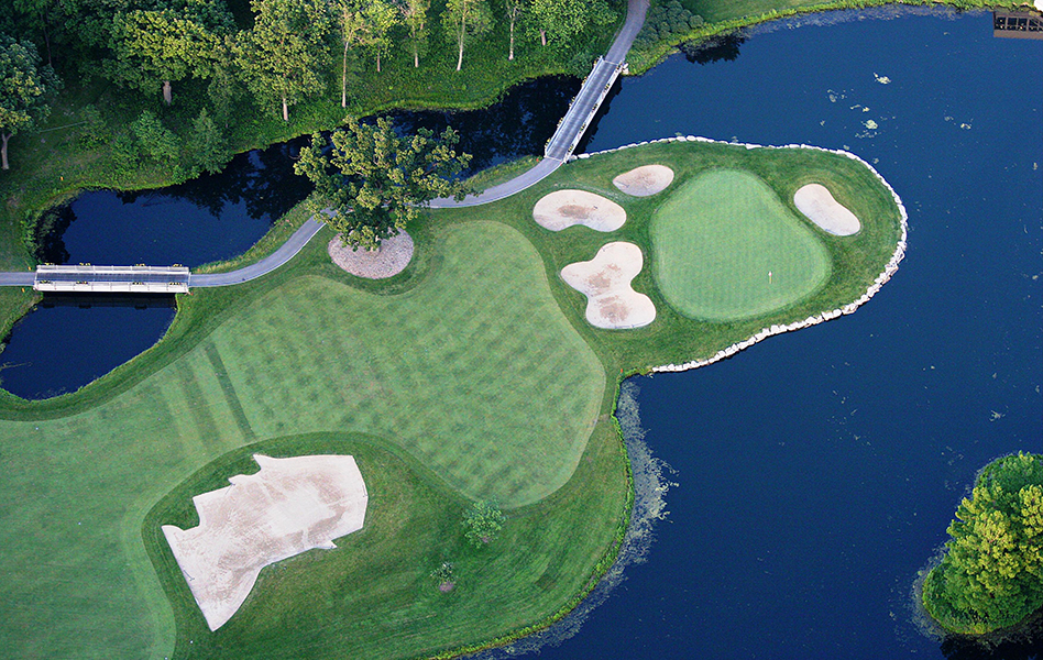 Cantigny Golf, Lakeside 9 green and fairway