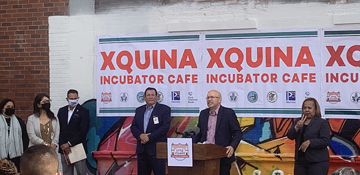 Xquina Incubator Cafe dedication