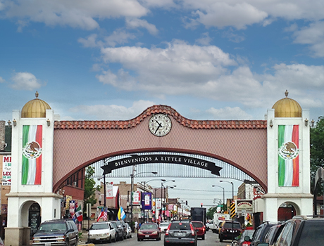 Little Village arch at 26th Street