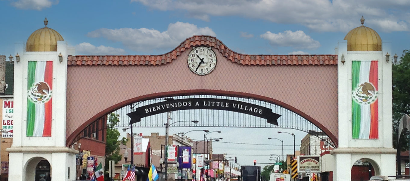 Little Village arch on 26th Street, Chicago